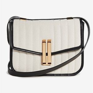 DeMellier Linen Vancouver Padded Crossbody Bag
